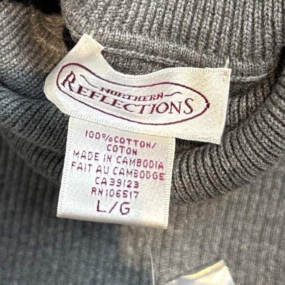 Northern Reflections Ribbed Turtleneck Sweater Large - Picture 5 of 5